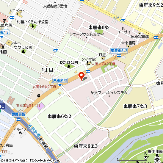 （株）三和総業付近の地図